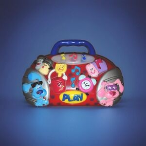 Vintage 2000 Blues Clues Radio Boom Box Musical Light Up Tested WORKS